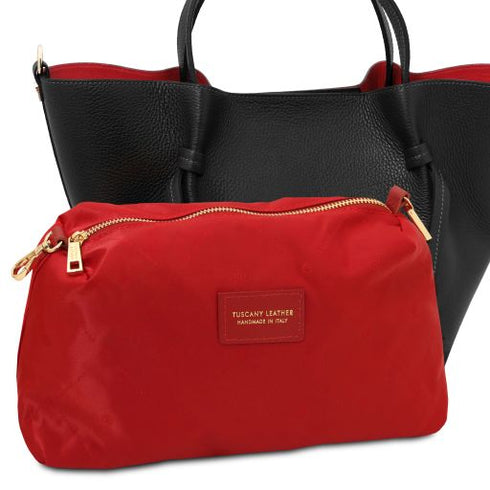 Legame - Leather shopping bag - Large size